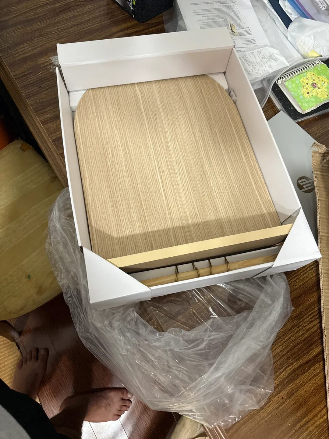 Round Wood Table Top - New in Box image indicator(2)