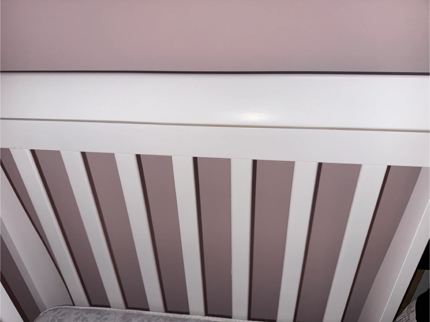 White Baby Crib with Mattress - photo 3