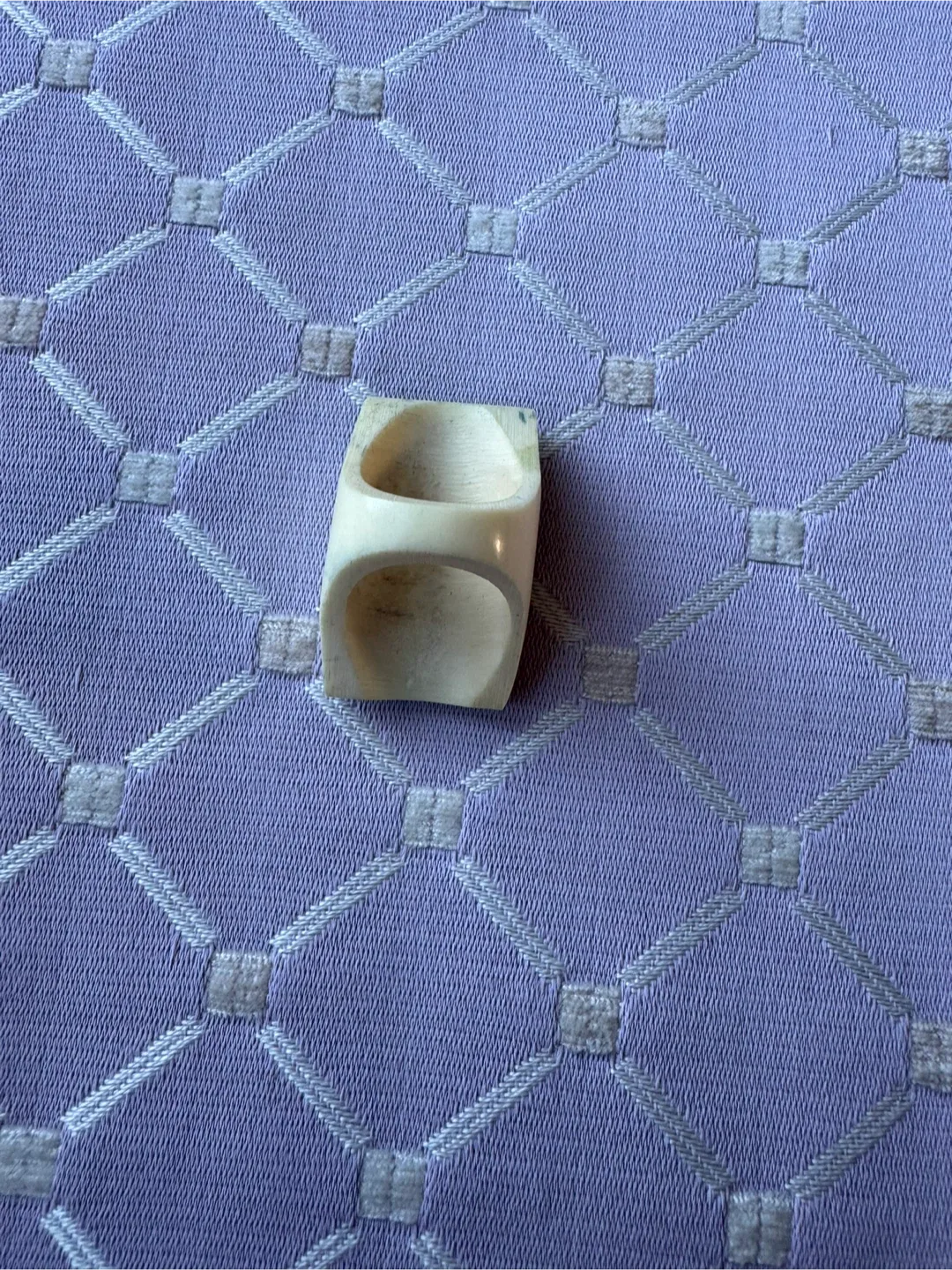 Elephant Trunk Ring Vintage Black & Cream Ring image indicator(5)