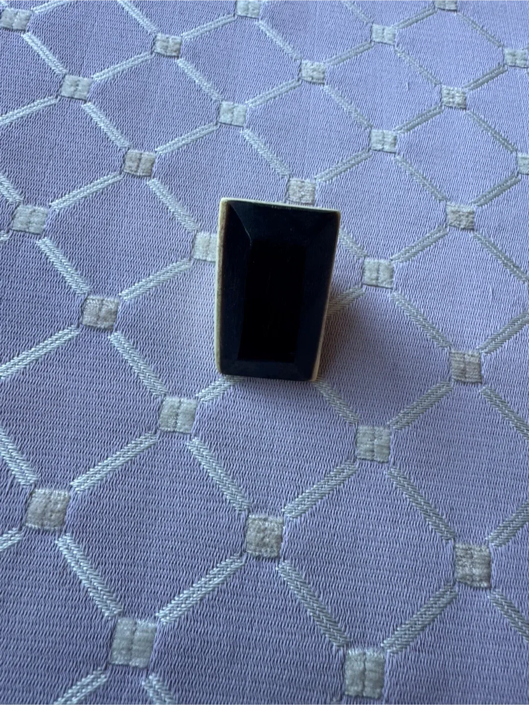 Elephant Trunk Ring Vintage Black & Cream Ring image indicator(3)