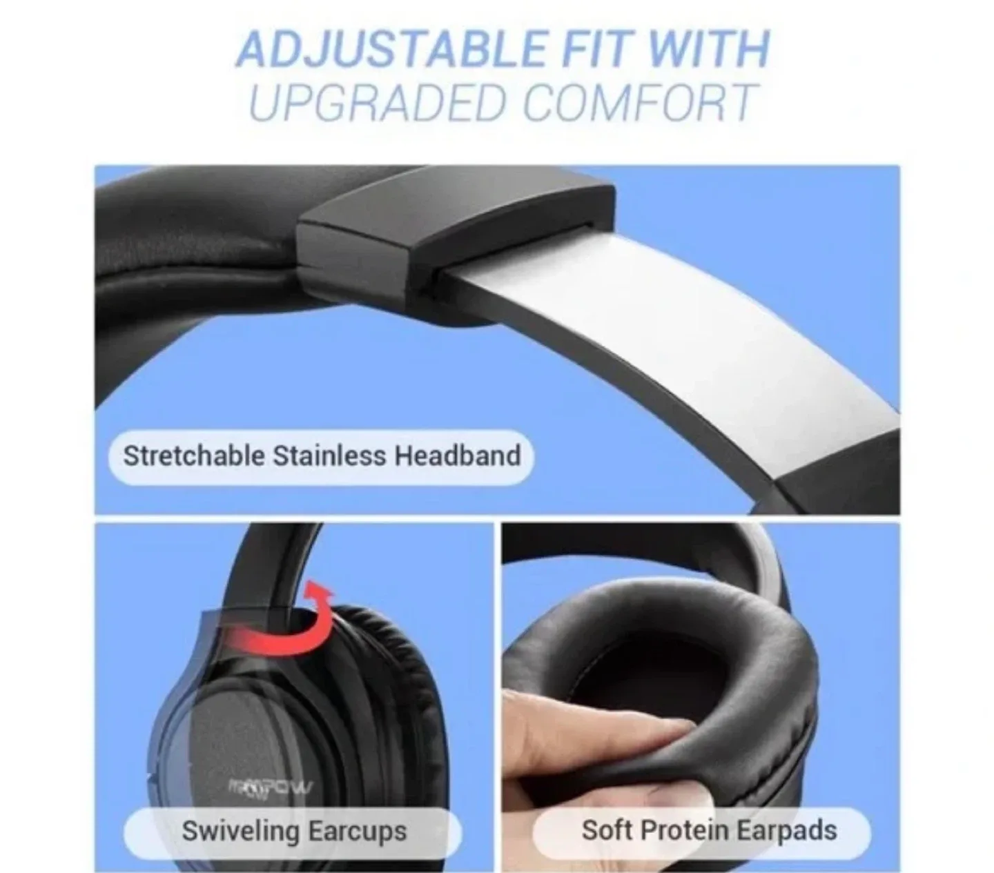 Mpow H7 Bluetooth Headphones image indicator(5)