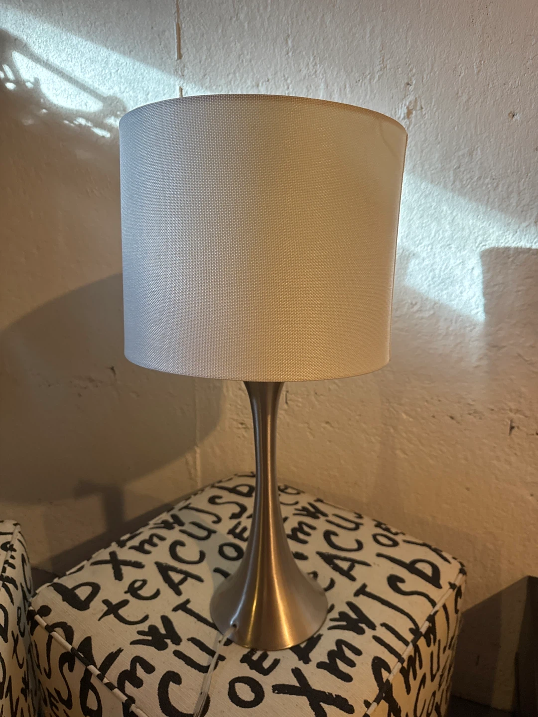 Table Lamp with White Shade
