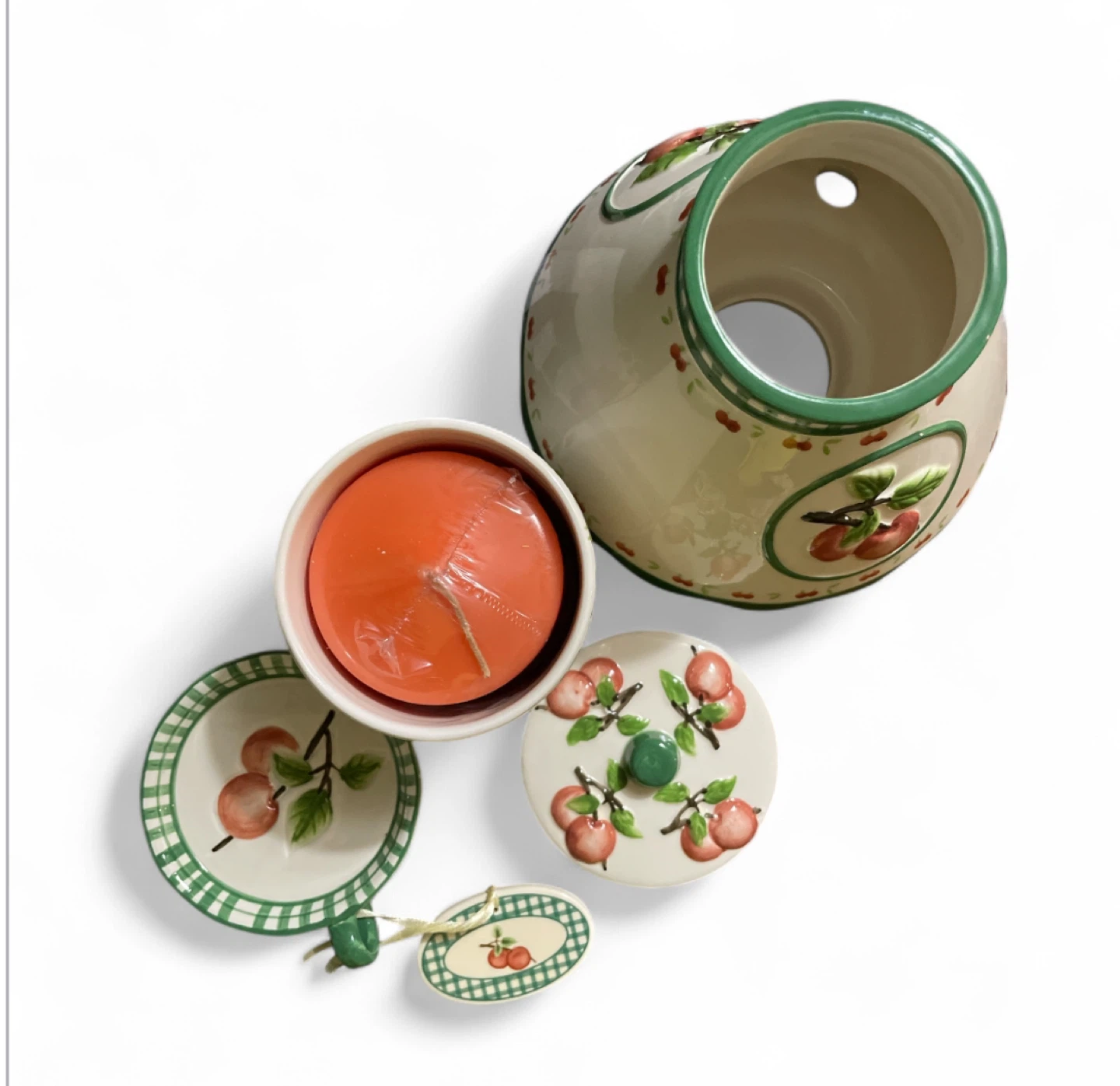 Vintage Ceramic Candle Holder Set - photo 2