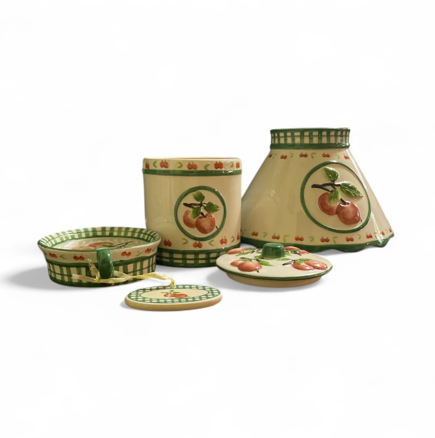 Vintage Ceramic Candle Holder Set - photo 3