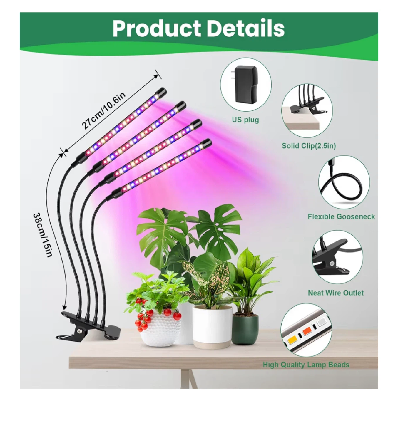 LED Grow Light for Indoor Plants - photo 3