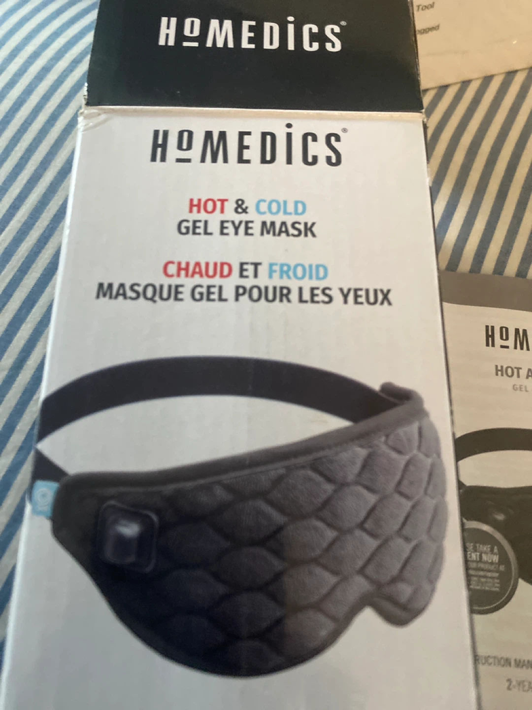 Homedics Hot and Cold gel eye mask- New in a box - photo 3