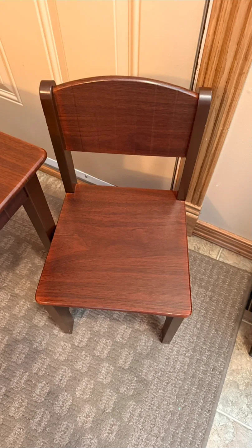 Kids Wooden Table and Chairs Set image indicator(4)