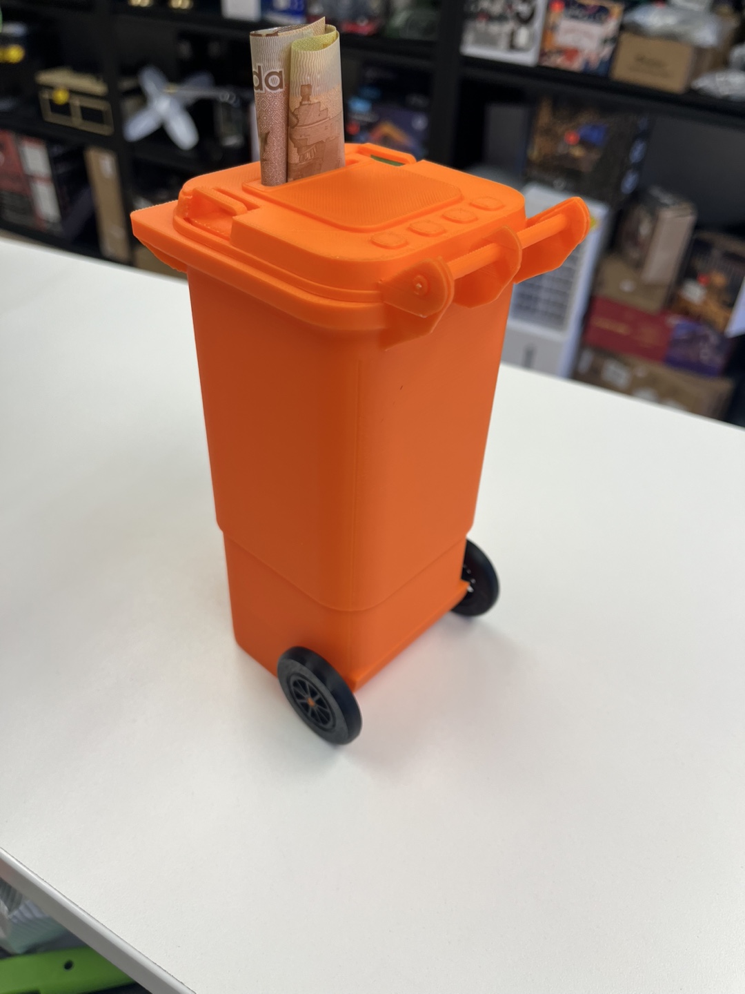 For Tips Mini Garbage Can Coin Bank - photo 2
