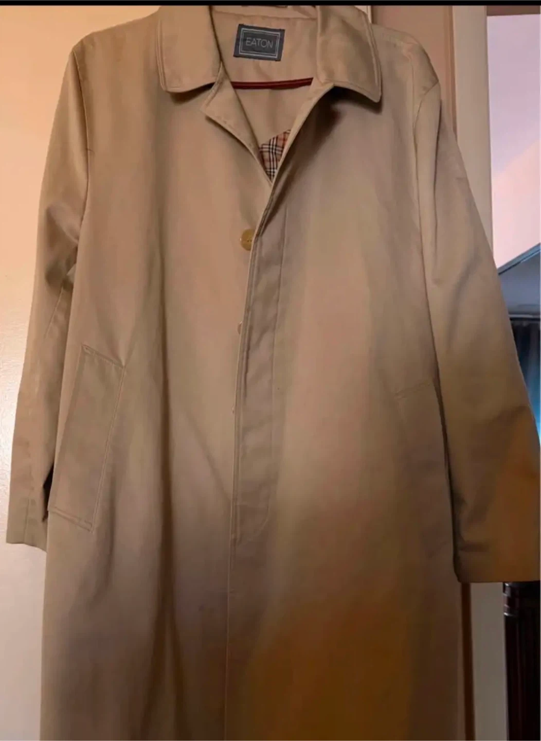Eaton Beige Trench Coat
