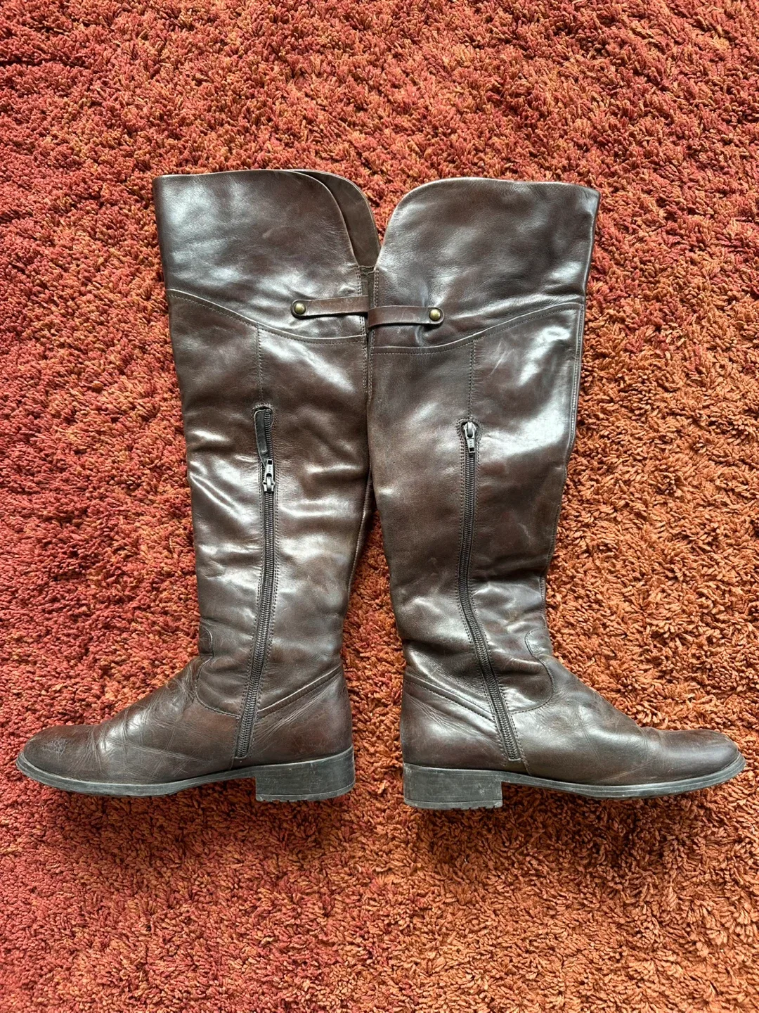 Brown Leather Boots Size 38 image indicator(2)