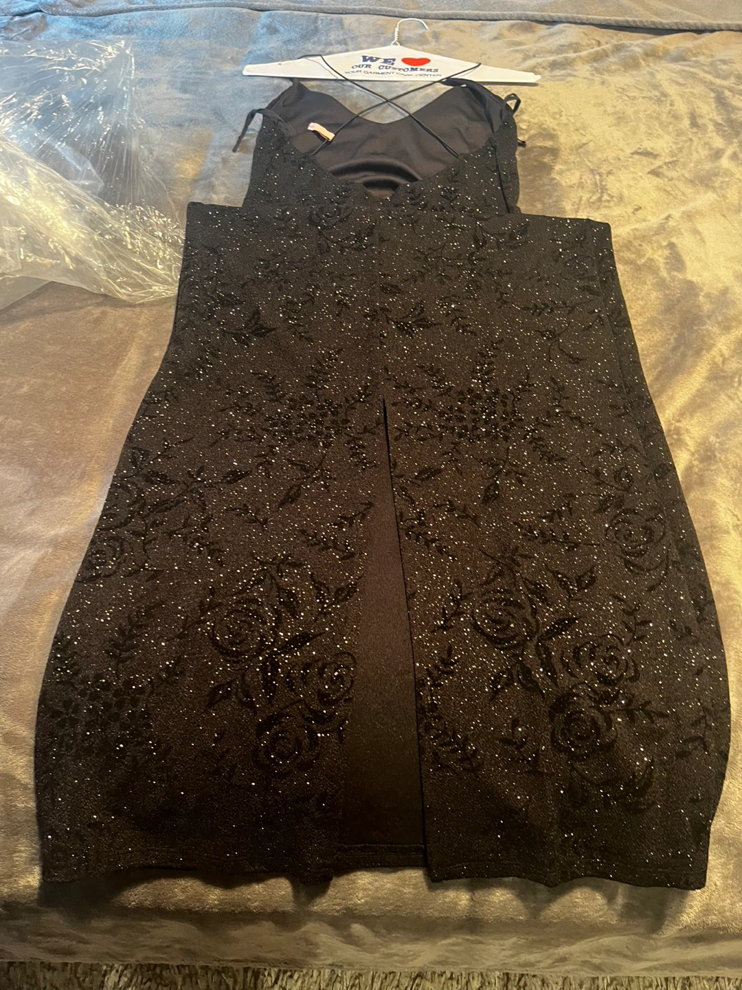 🏆 Black Sparkly Dress - photo 3