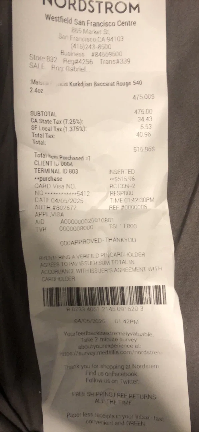 Maison Francis Kurkdjian Baccarat Rouge 540 2.4oz image indicator(4)