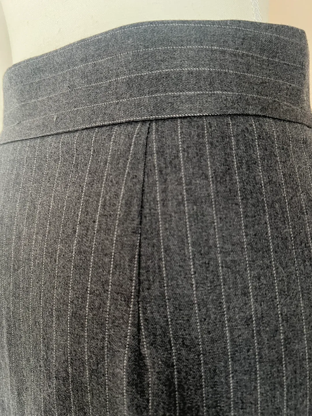 Pinstripe Wrap Skirt - Grey - Size 2 image indicator(5)