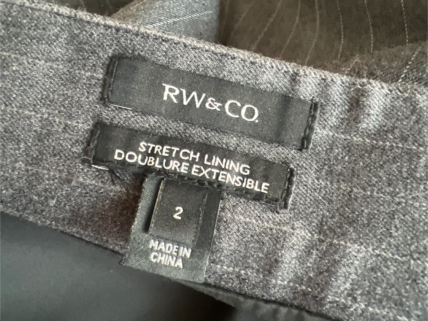 Pinstripe Wrap Skirt - Grey - Size 2 image indicator(8)