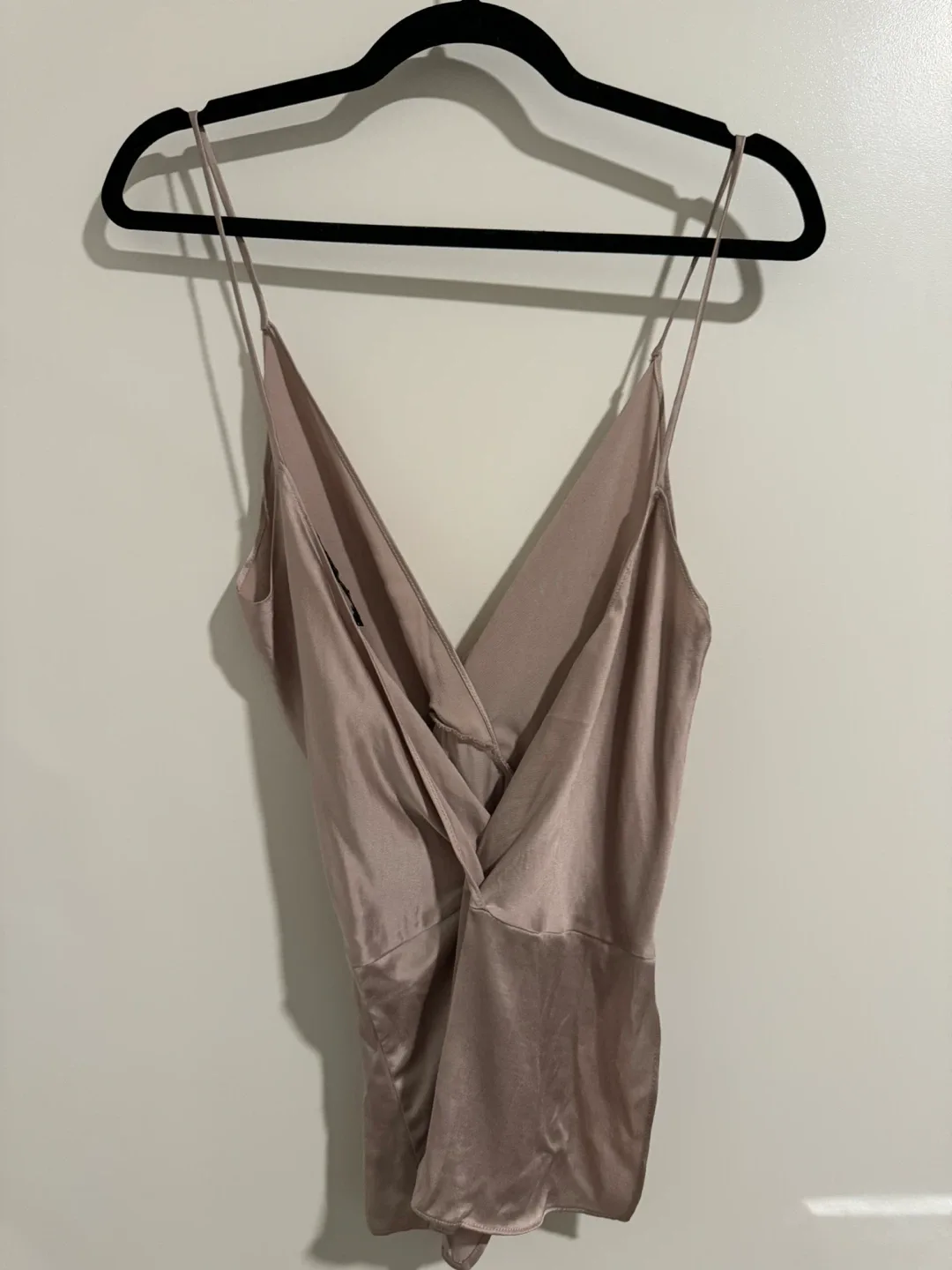 Zara Nude Cami Bodysuit - Size Small thumbnail