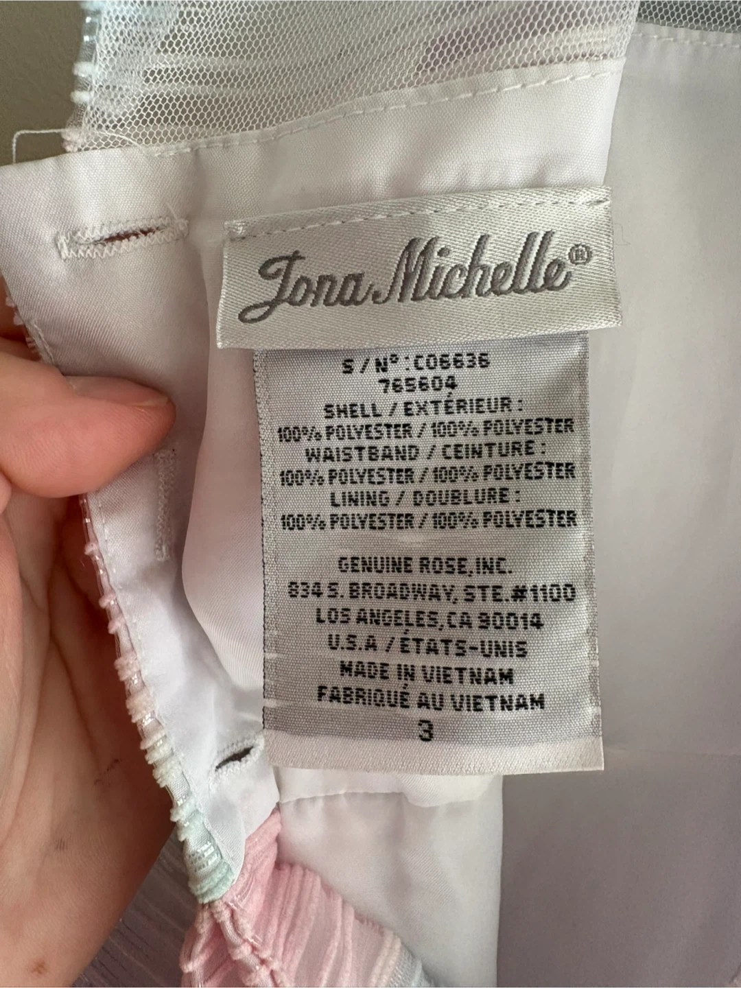 Jona Michelle Girl's Dress - Size 3 - photo 3