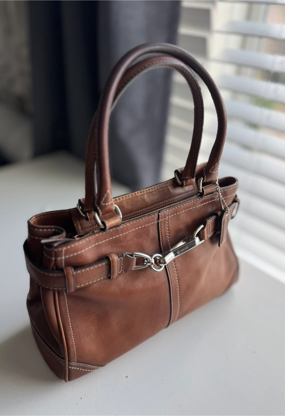 Coach Brown Leather Handbag