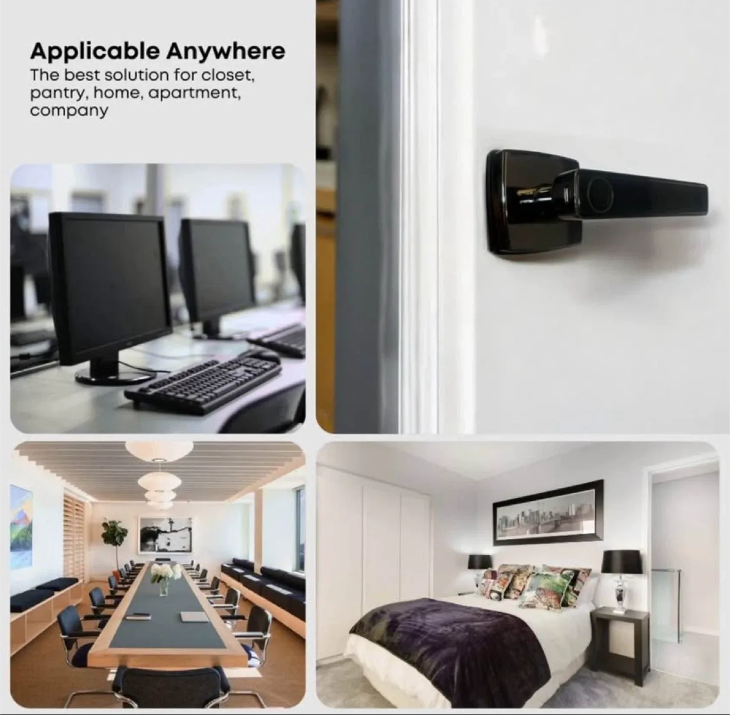 Smart Door Lock with Fingerprint & App Unlock - New in Box! image indicator(4)