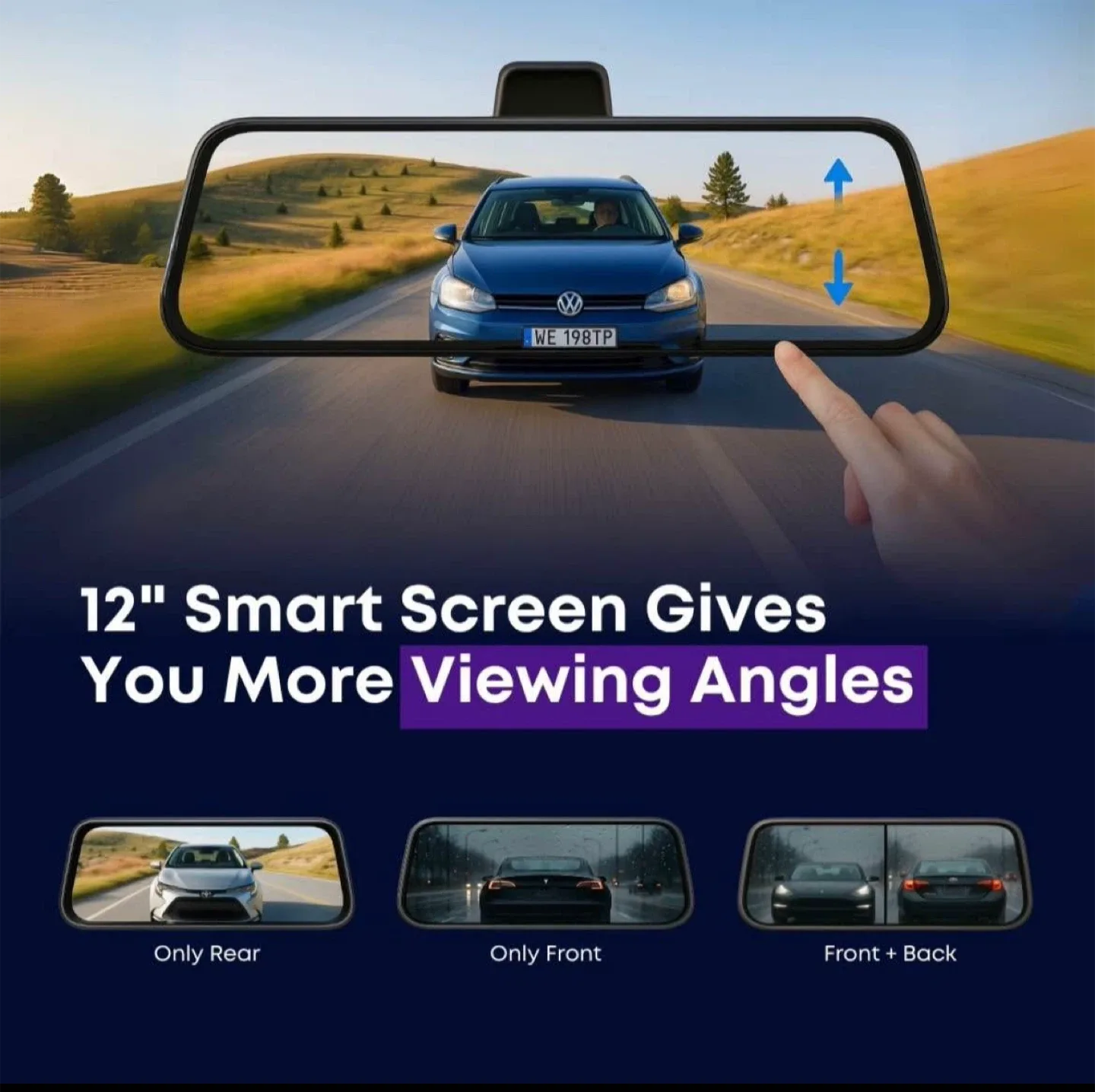 Full-Size Starlight Night Vision Dash Cam - New! image indicator(6)