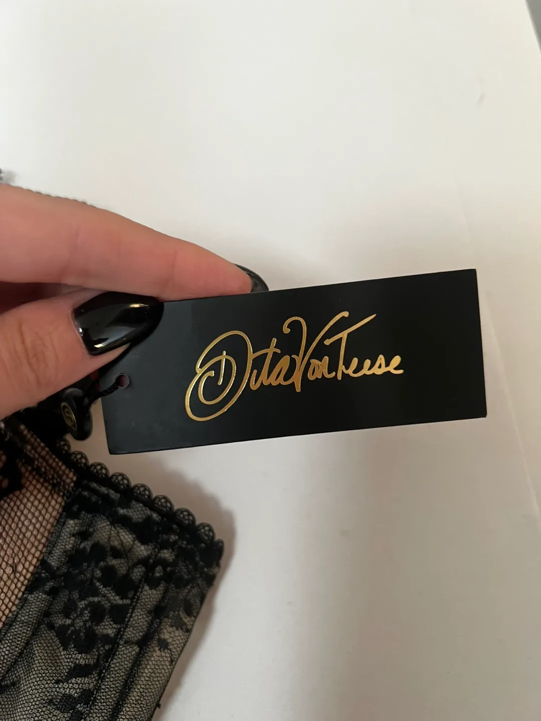 Dita Von Teese Coquette Bra - 36DD, Black/Nude image indicator(2)