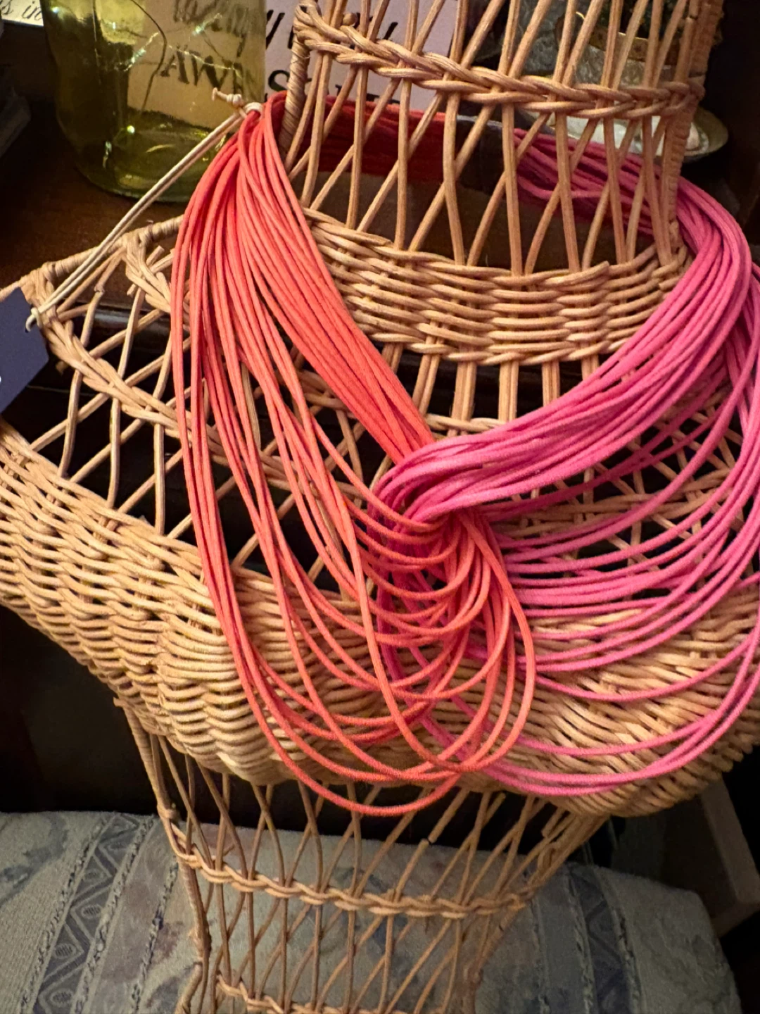Lanno Pink & Orange Multi-Strand Necklace