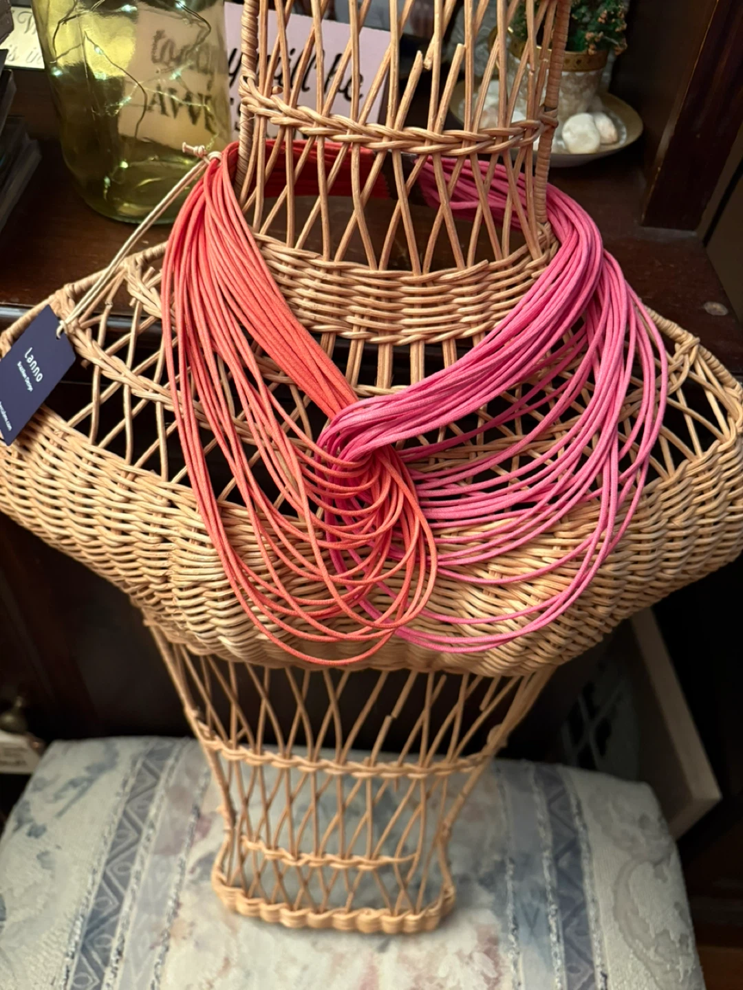 Lanno Pink & Orange Multi-Strand Necklace - photo 3