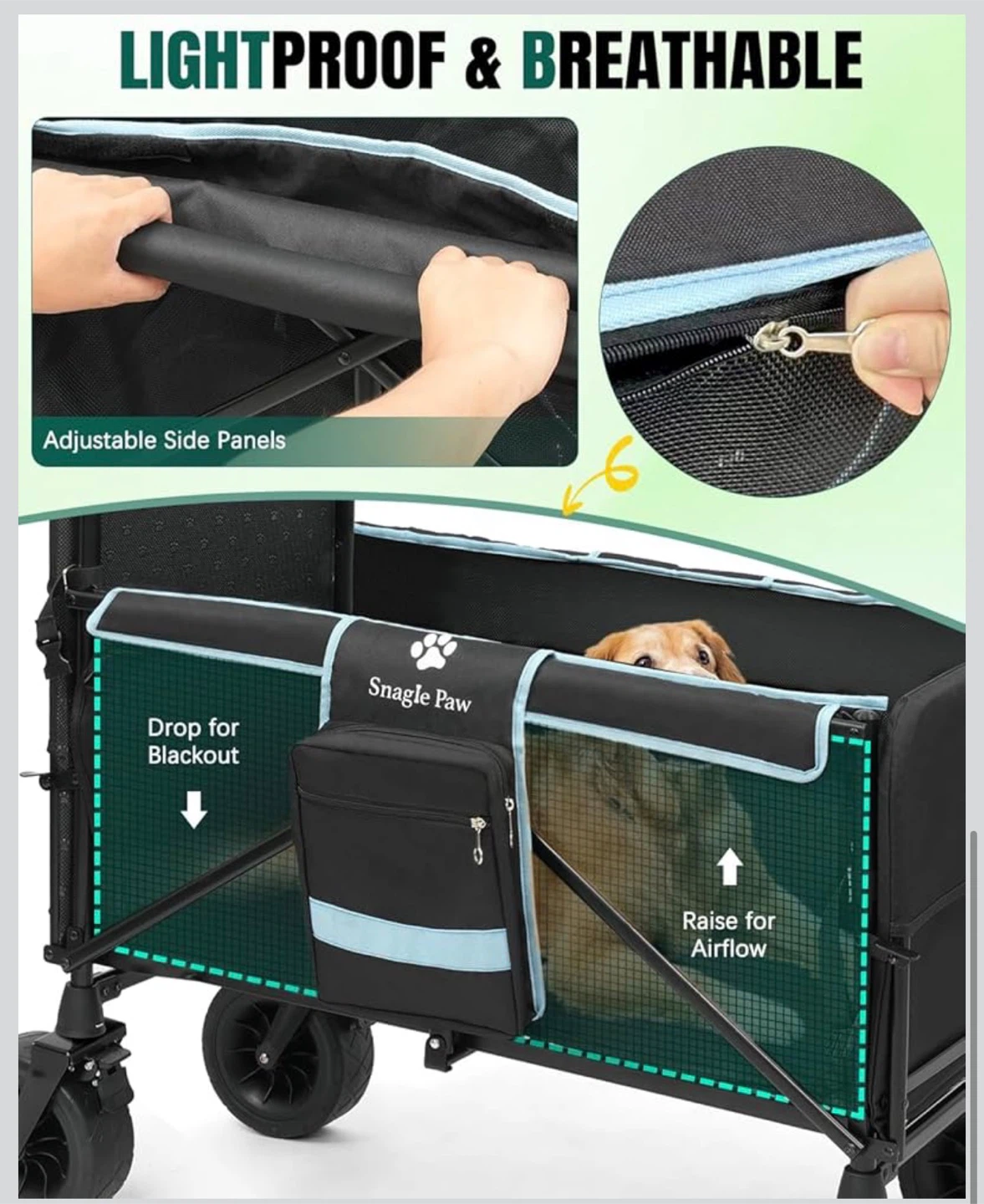 Snagle Paw Extra Large Dog Stroller Wagon - photo 5
