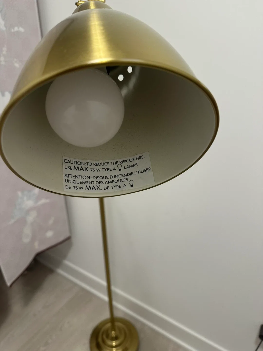 Gold Floor Lamp image indicator(3)