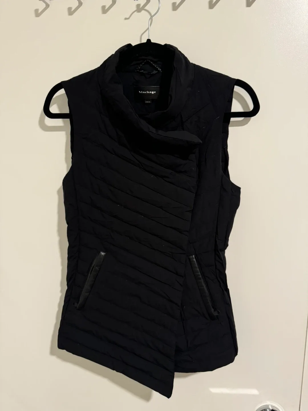 Mackage Black Padded Vest, Size Small image indicator(3)