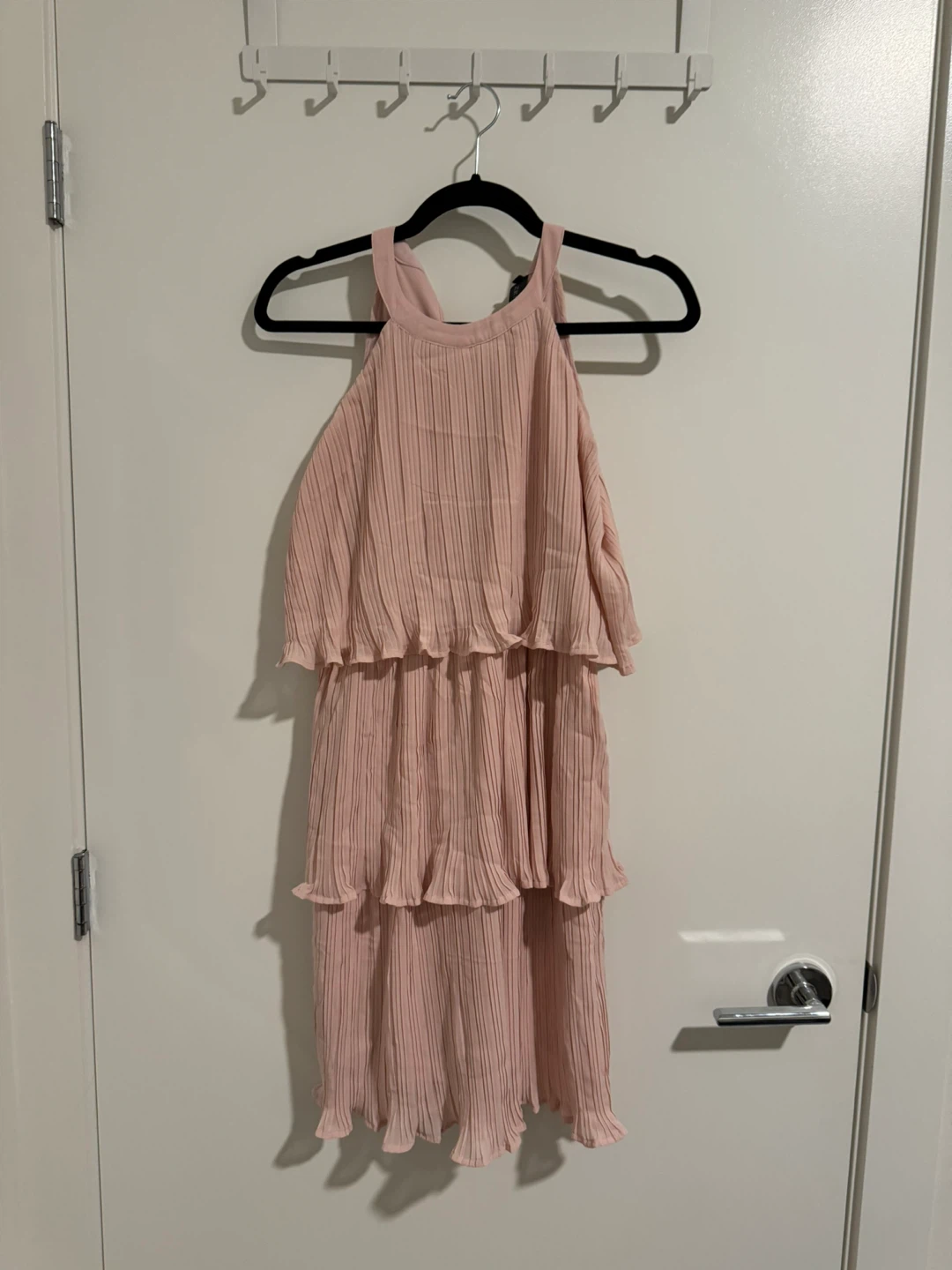 ZESICA Pink Ruffled Mini Dress - Size S - photo 2