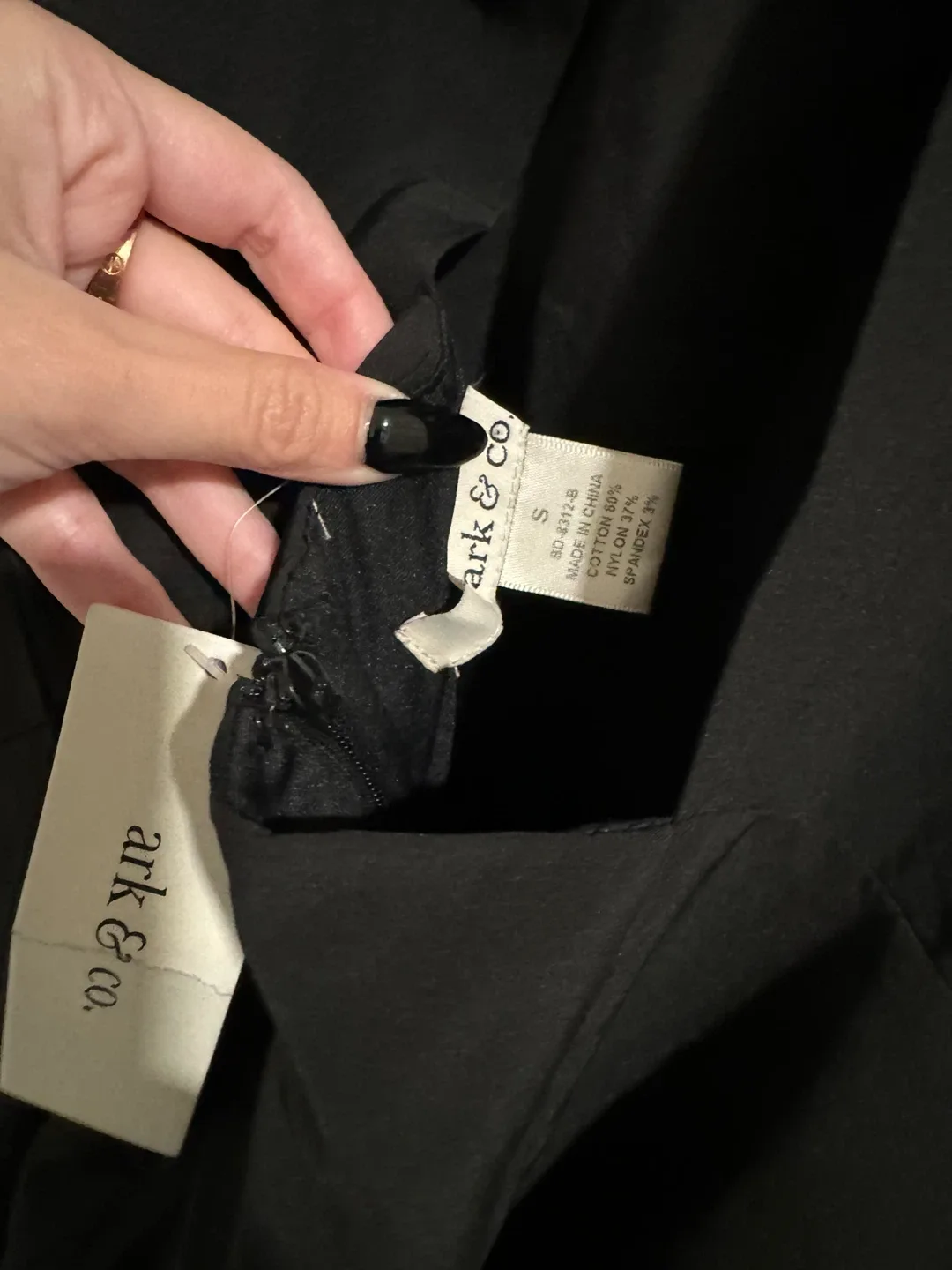 Ark & Co. Black Dress Size S thumbnail