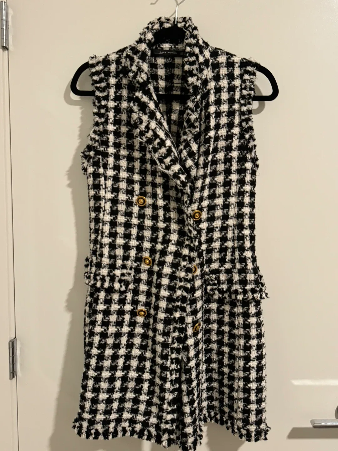Zara Woman Tweed Vest Dress - Size S image indicator(2)