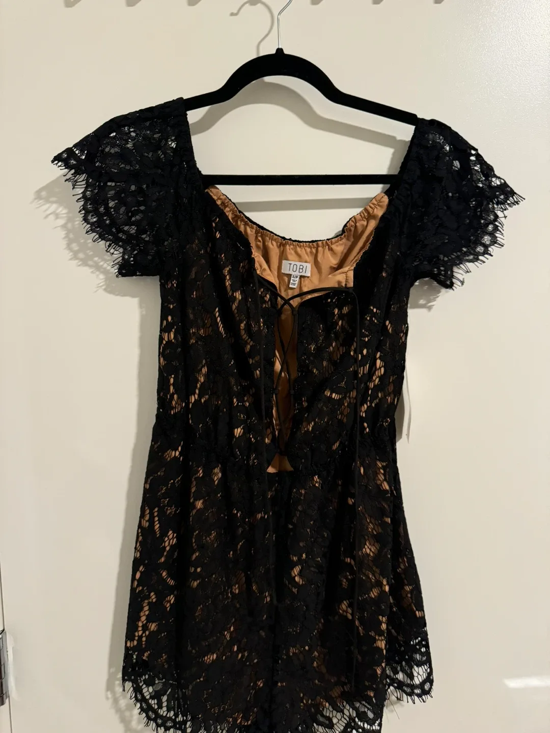 Tobi Black Lace Romper thumbnail