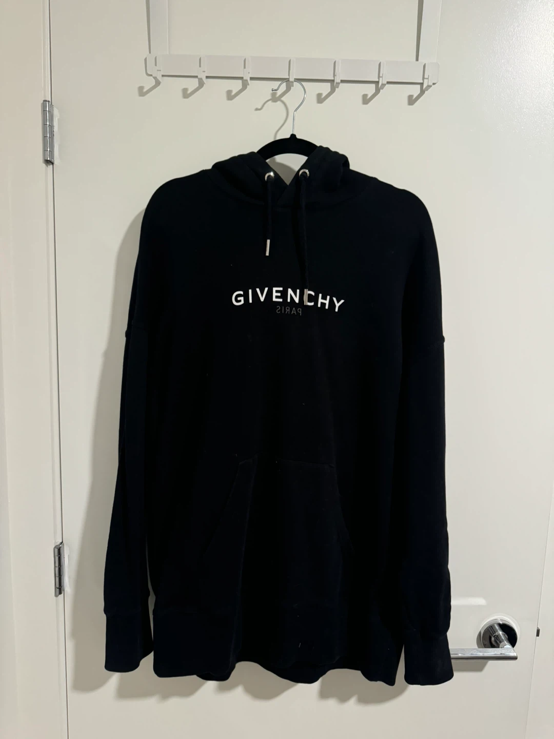 GIVENCHY Paris Black Hoodie - Size XL