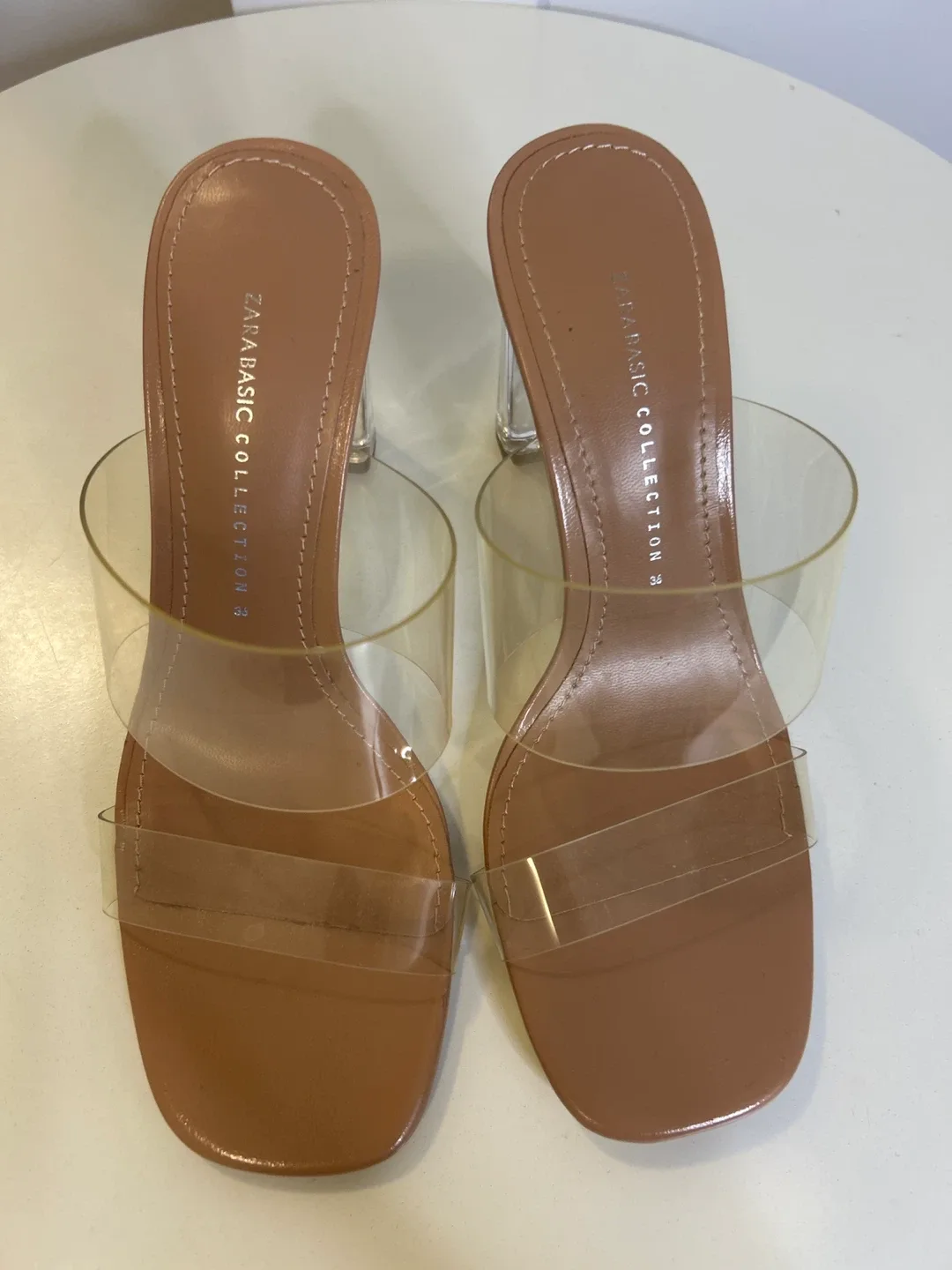 NWOT Zara Clear Heels - Size 36 image indicator(4)