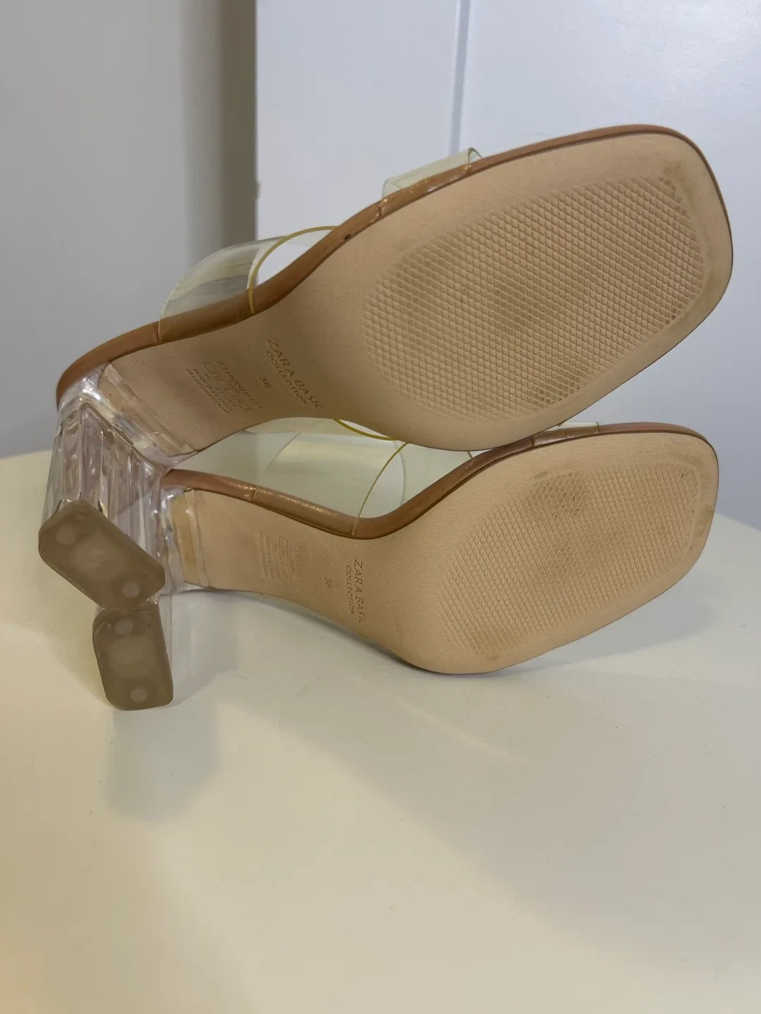NWOT Zara Clear Heels - Size 36 image indicator(2)