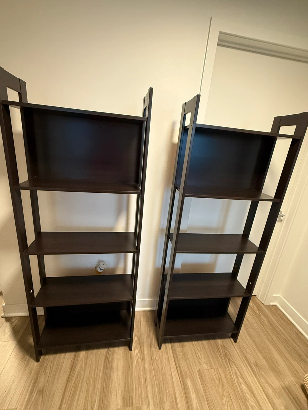 Dark Brown Leaning/Ladder Bookshelf - photo 5