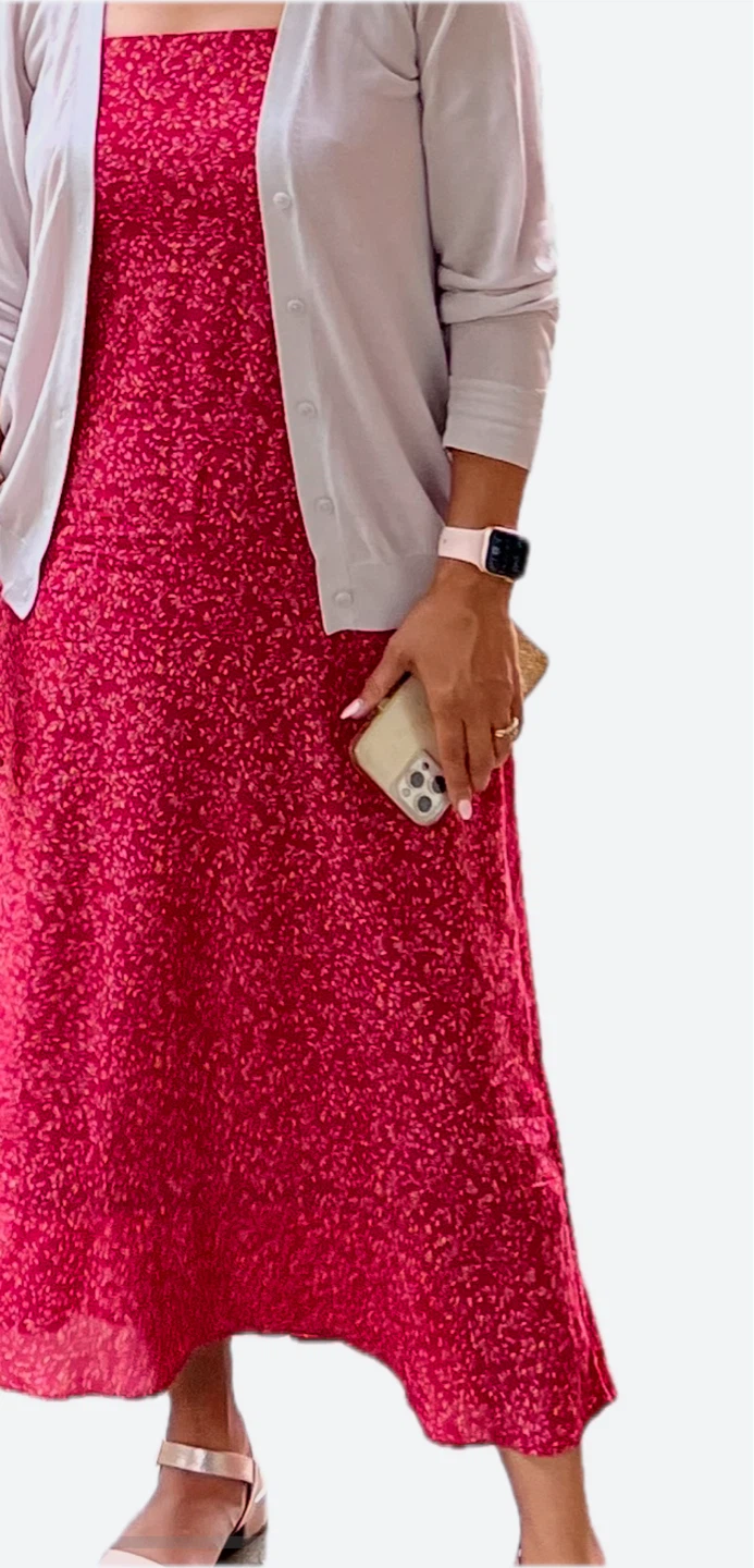 GAP Red Floral Dress - Size 6 - photo 4