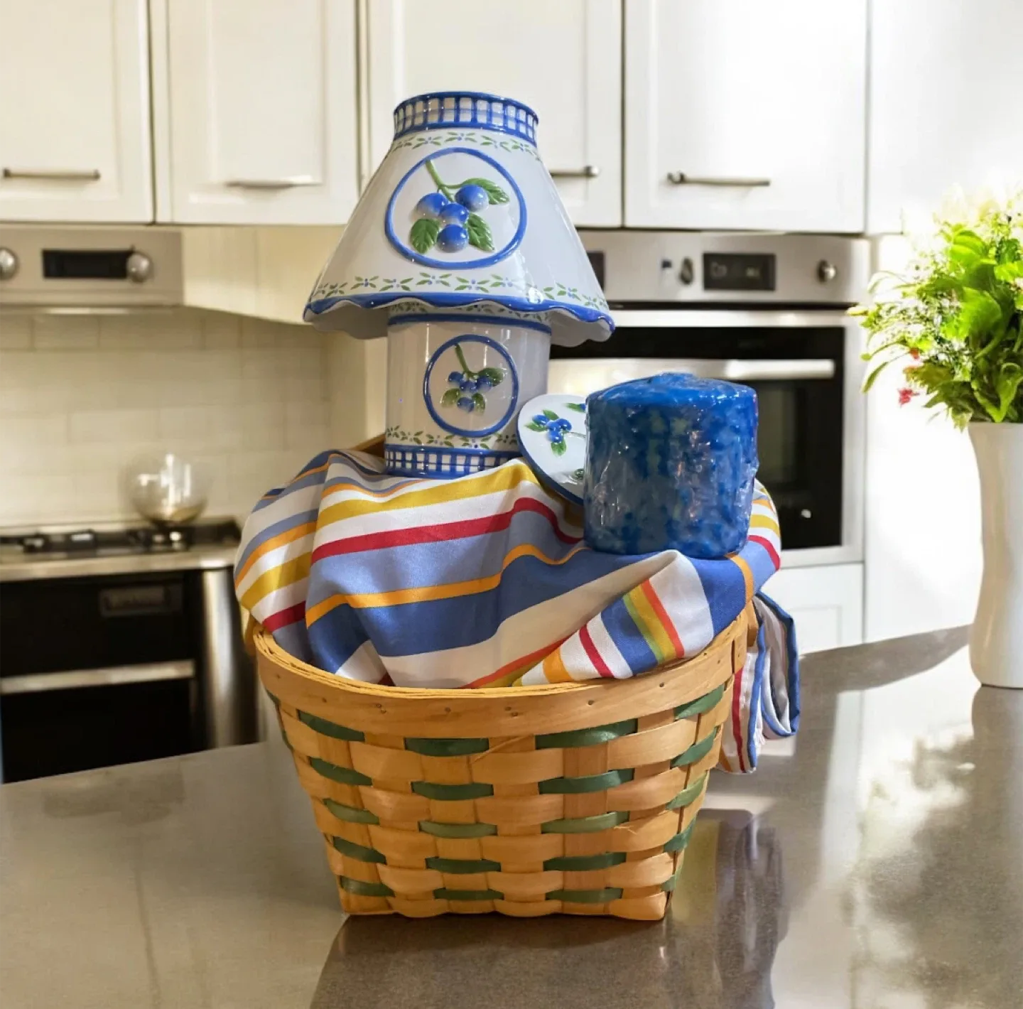 Blueberry Canister Set with Lamp Shade image indicator(2)