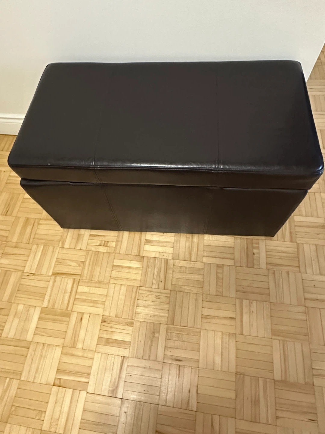 Dark Brown Storage Ottoman - photo 4