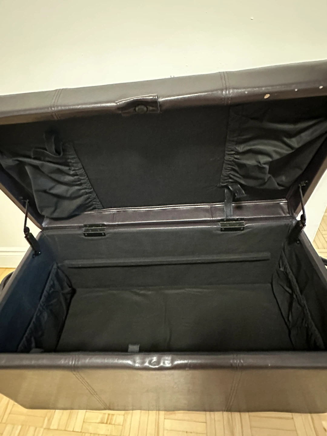 Dark Brown Storage Ottoman - photo 3