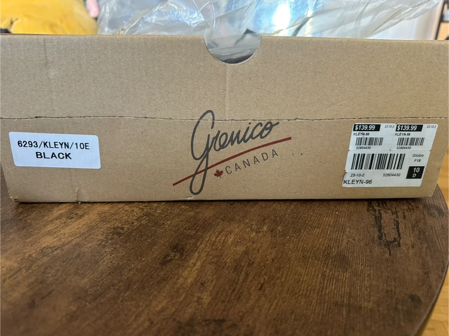 New Gronico Canada Black Leather Boots - Size 10 image indicator(4)