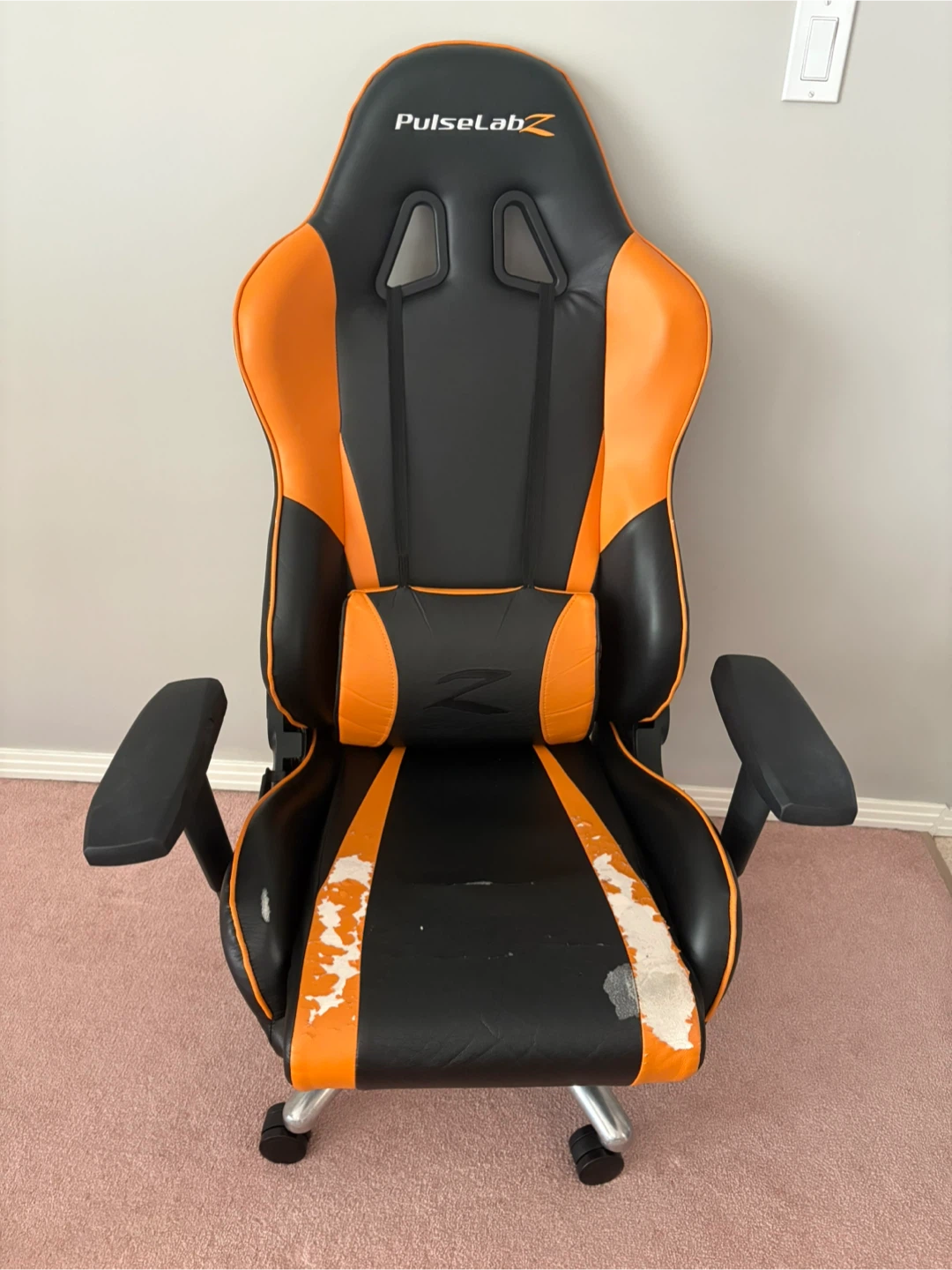 PulseLabz Gaming Chair - Orange & Black