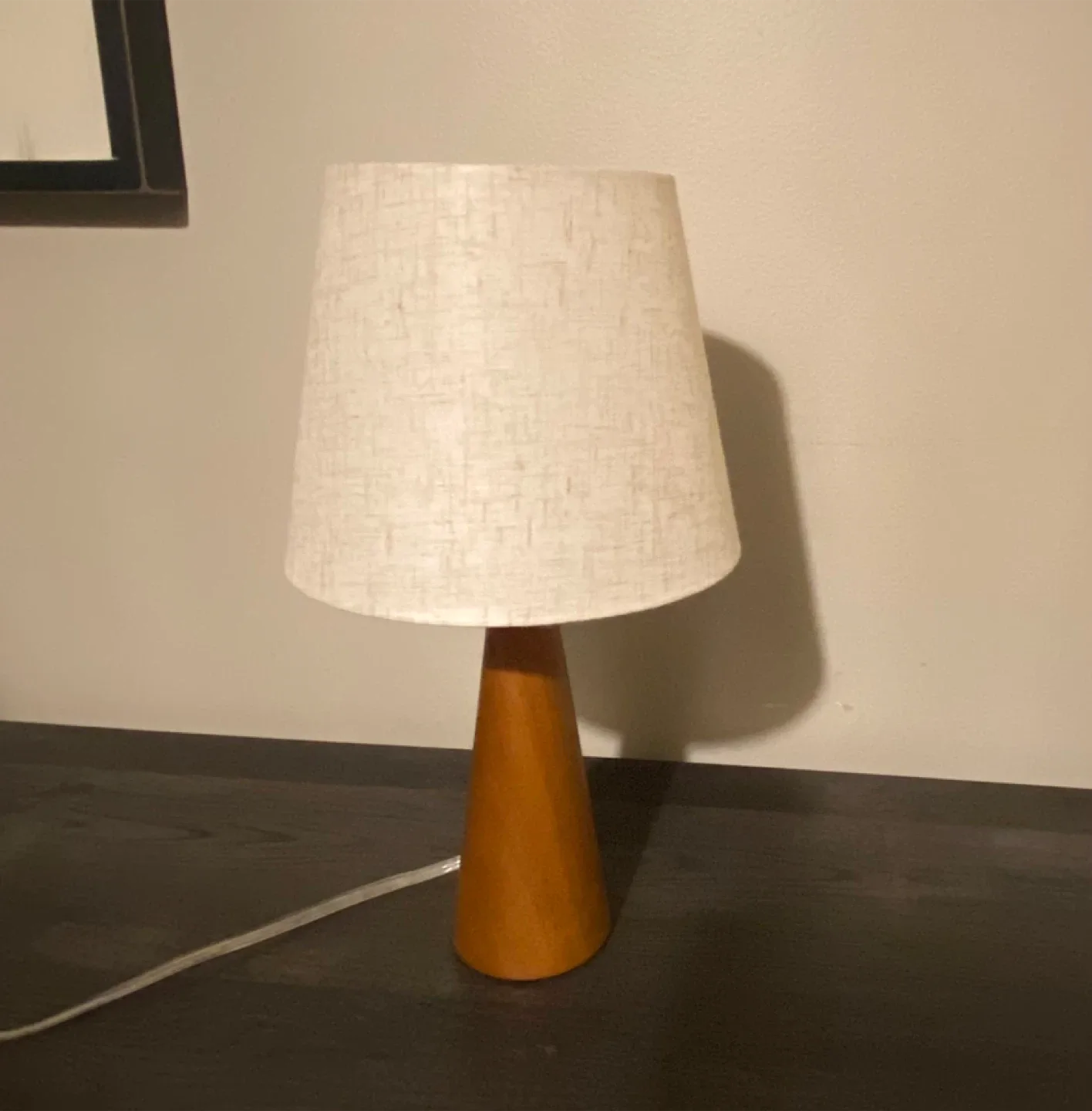 New 13.58” Small Wood Table Lamp image indicator(5)