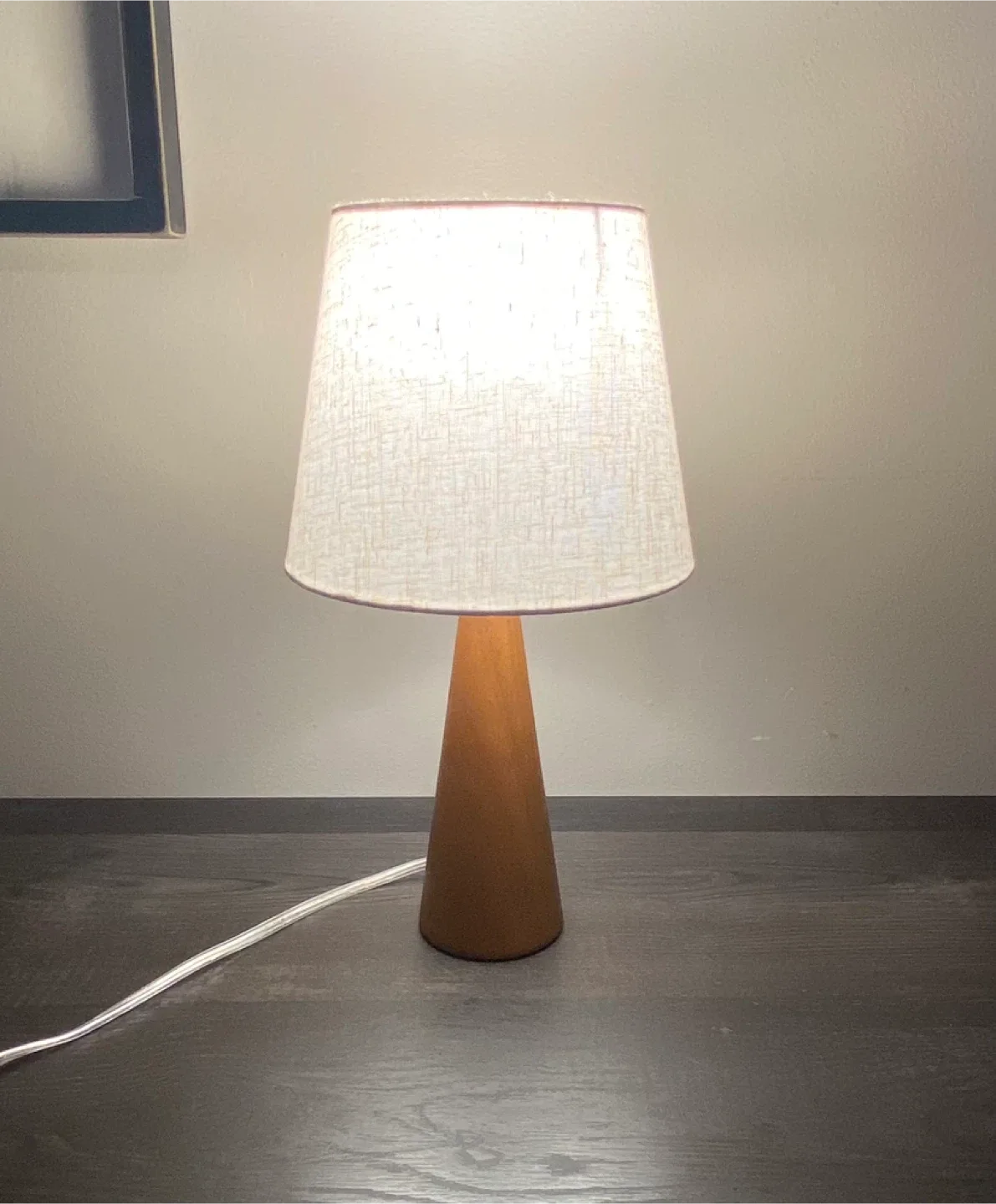 New 13.58” Small Wood Table Lamp image indicator(4)