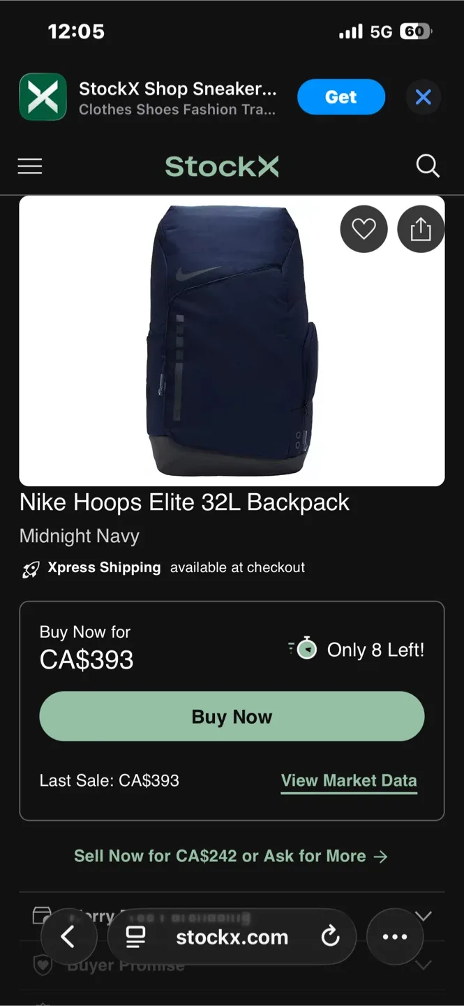 Nike Elite Bag Navy Gray image indicator(3)