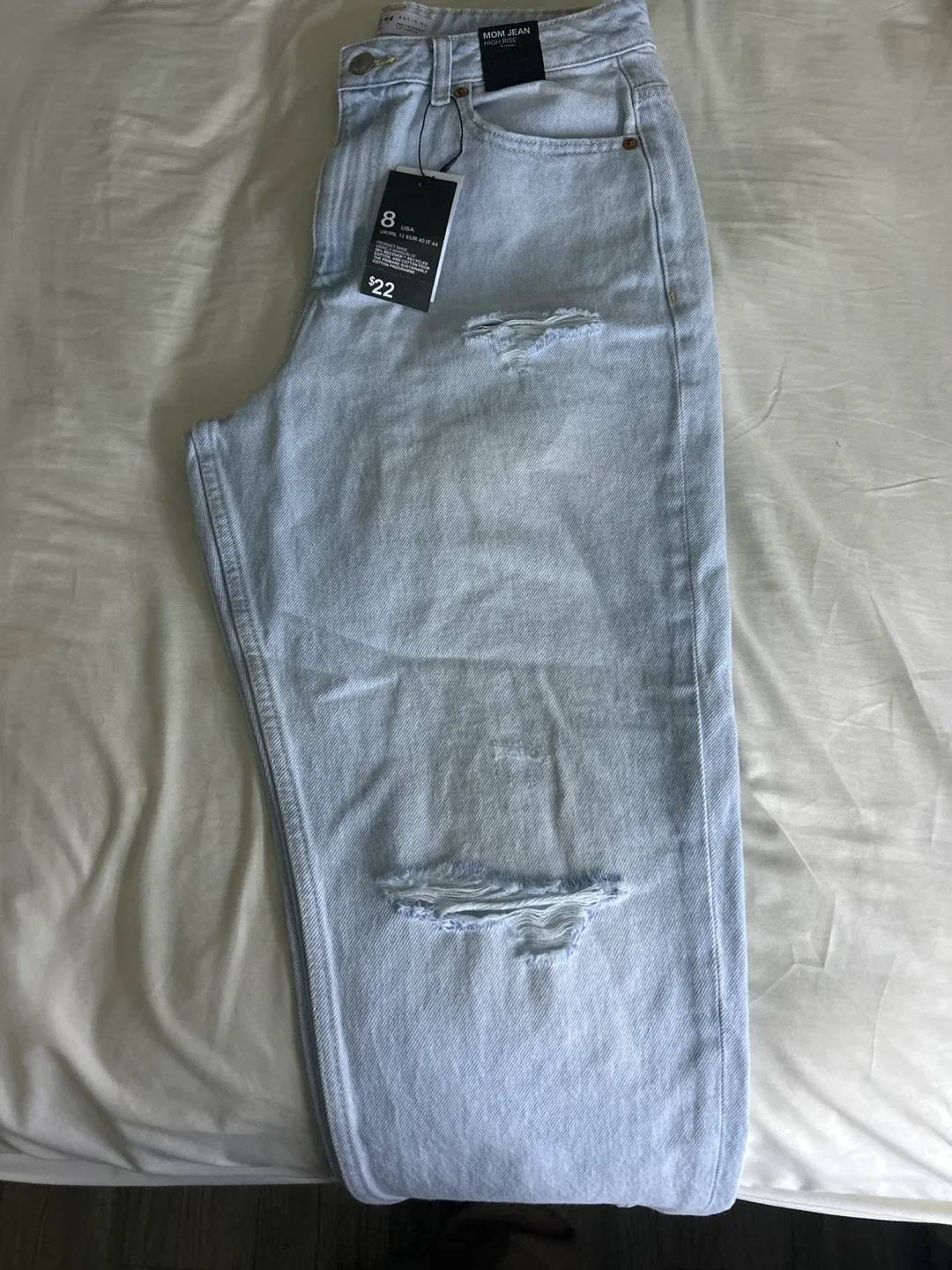 New Mom Jeans - Size 8, Light Wash image indicator(2)