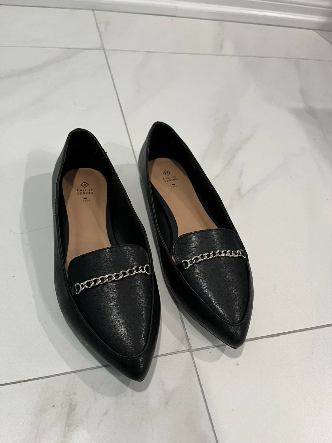 Call It Spring Black Loafers - Size 6.5 thumbnail