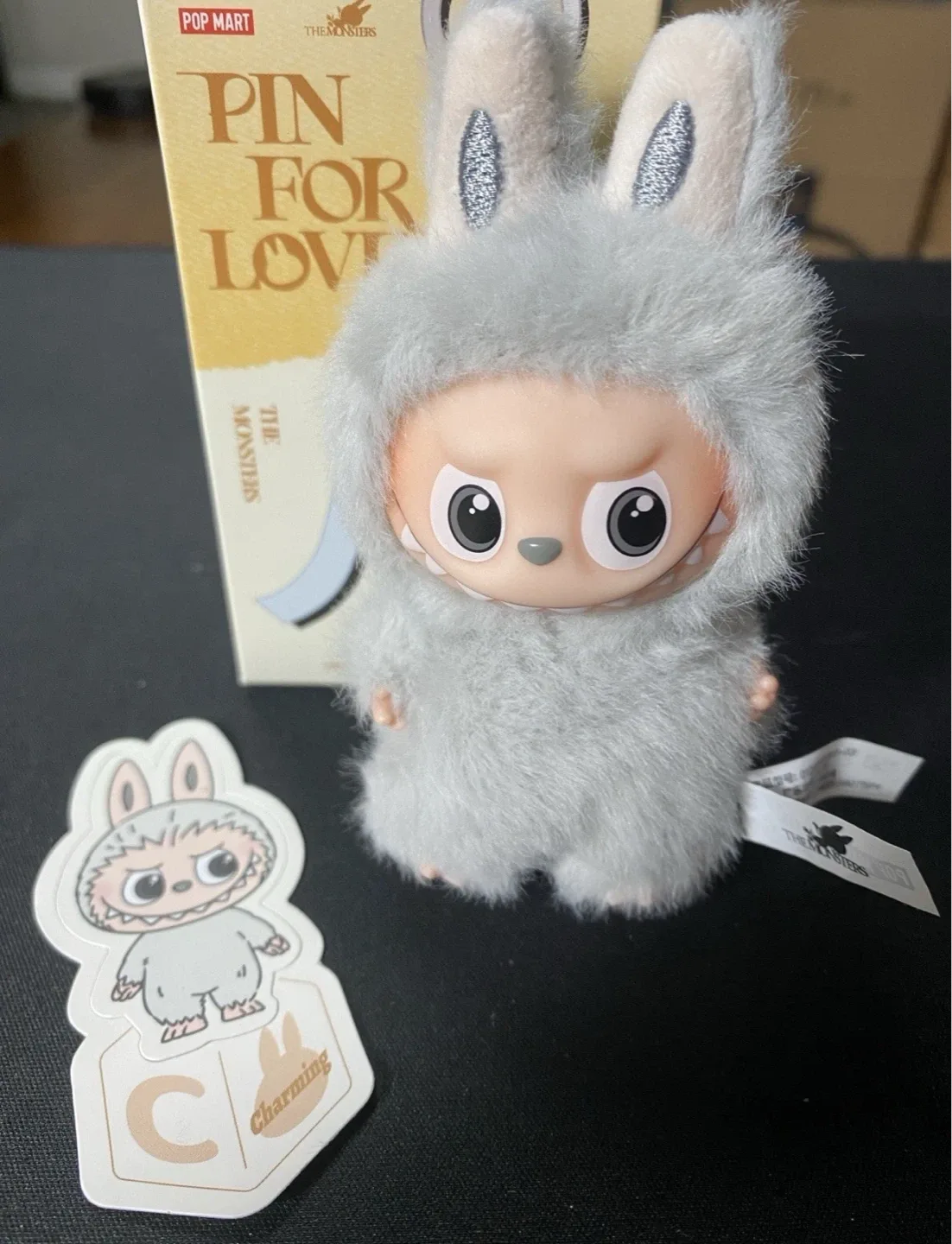 Mini Labubu pin for love - letter C image indicator(4)