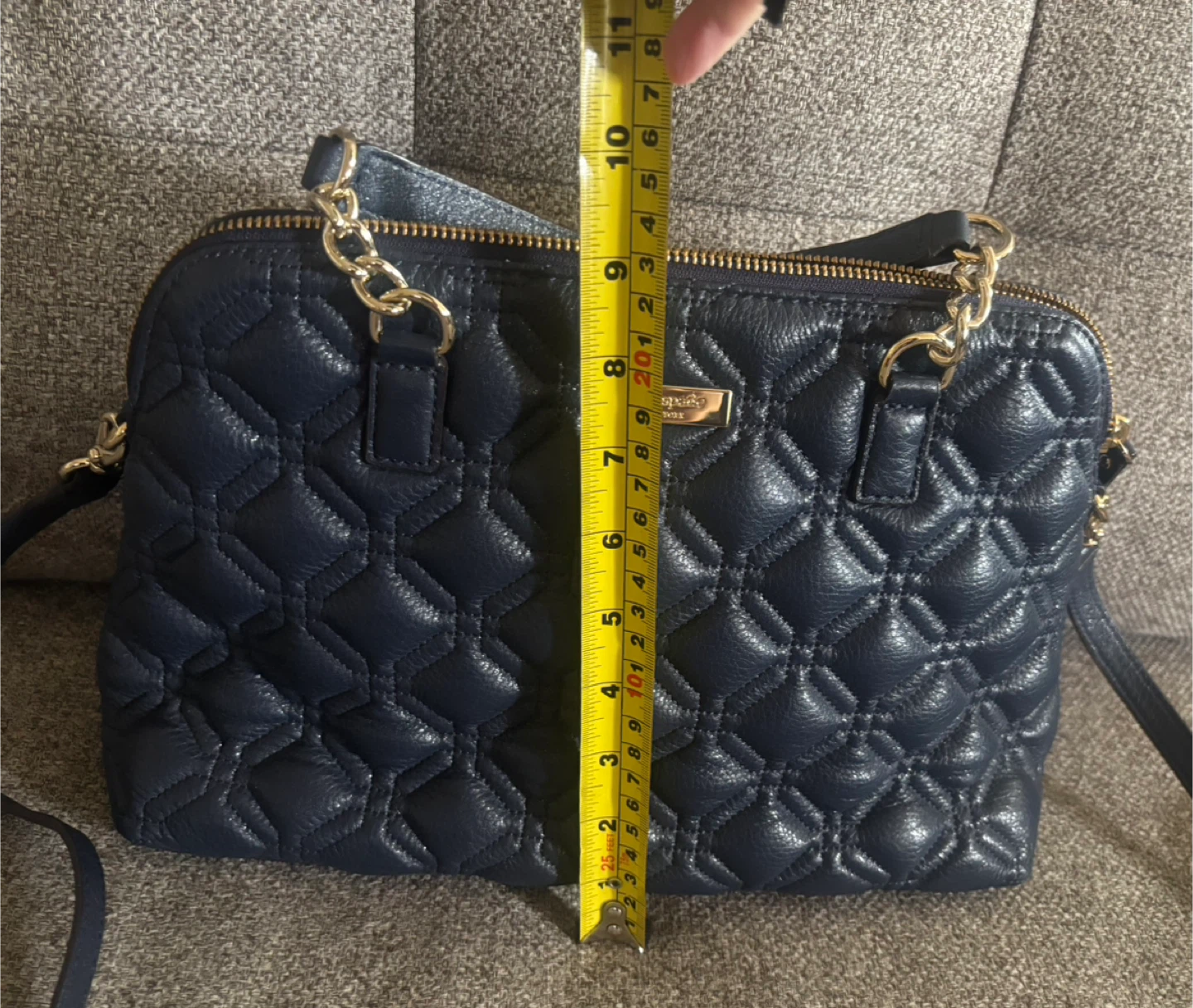 Kate Spade Navy Quilted Leather Satchel - photo 5